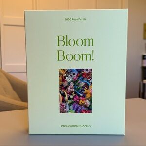Piecework Puzzles “Bloom Bloom” 1000 Piece Jigsaw Puzzle–COMPLETE!